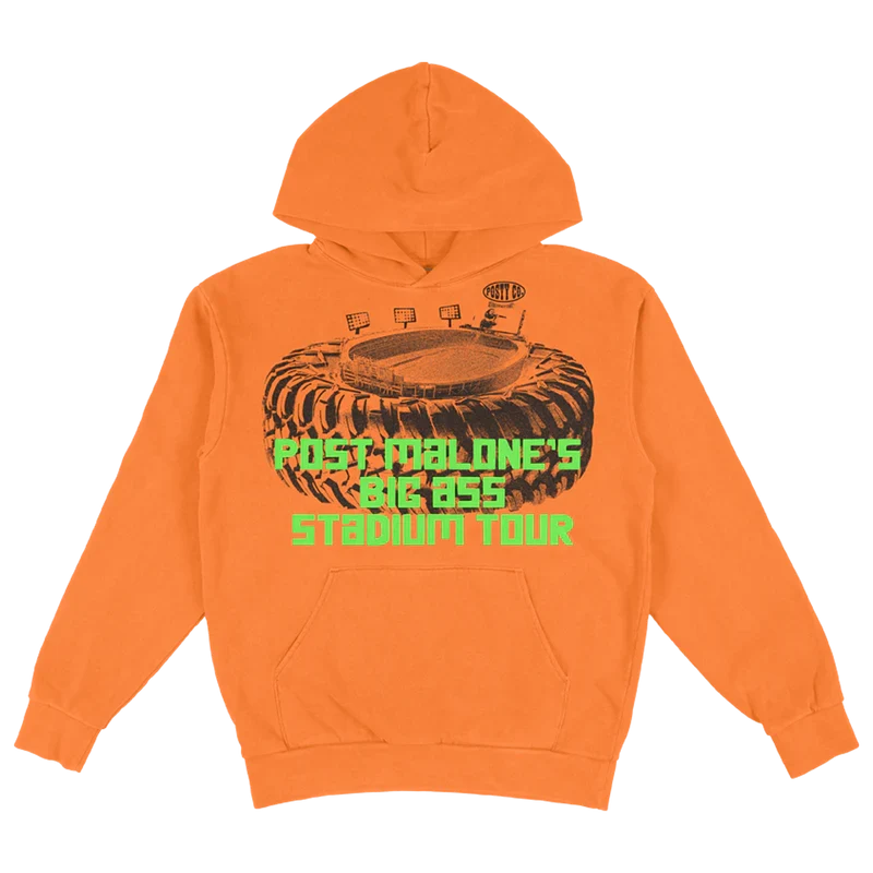 Big Ass Stadium Tour Orange Hoodie Post Malone Official Shop
