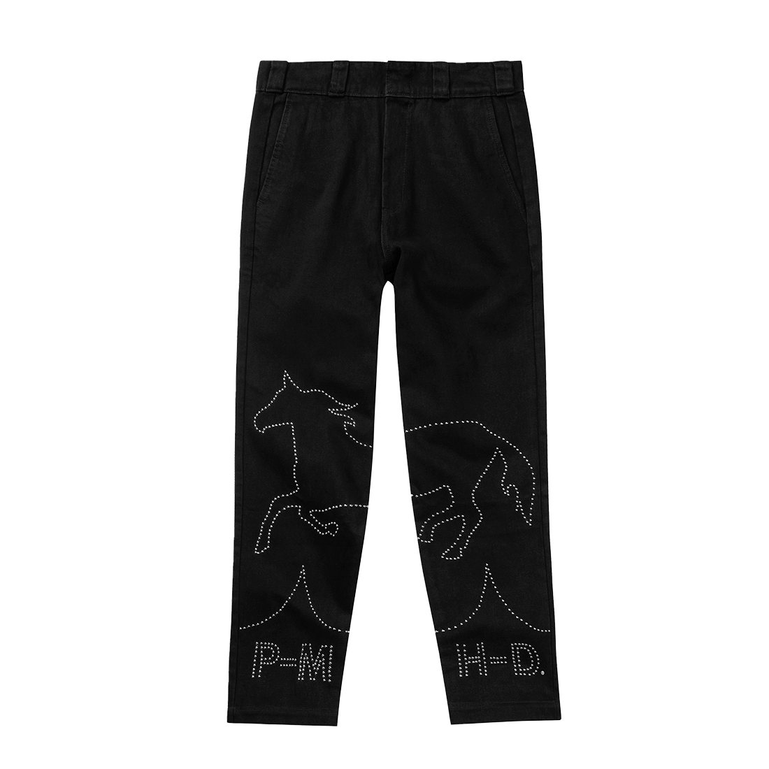 post malone x h-d men's studded horsepower denim pants